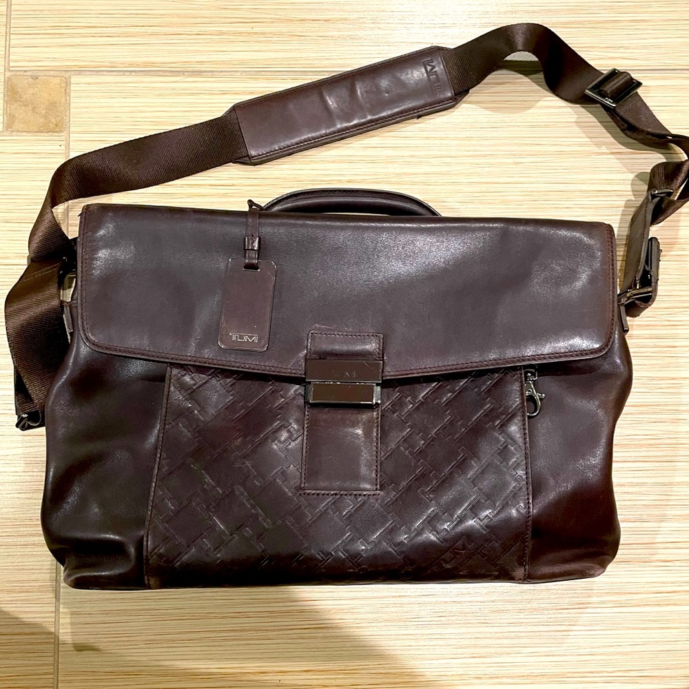 Tumi Leather Briefcase